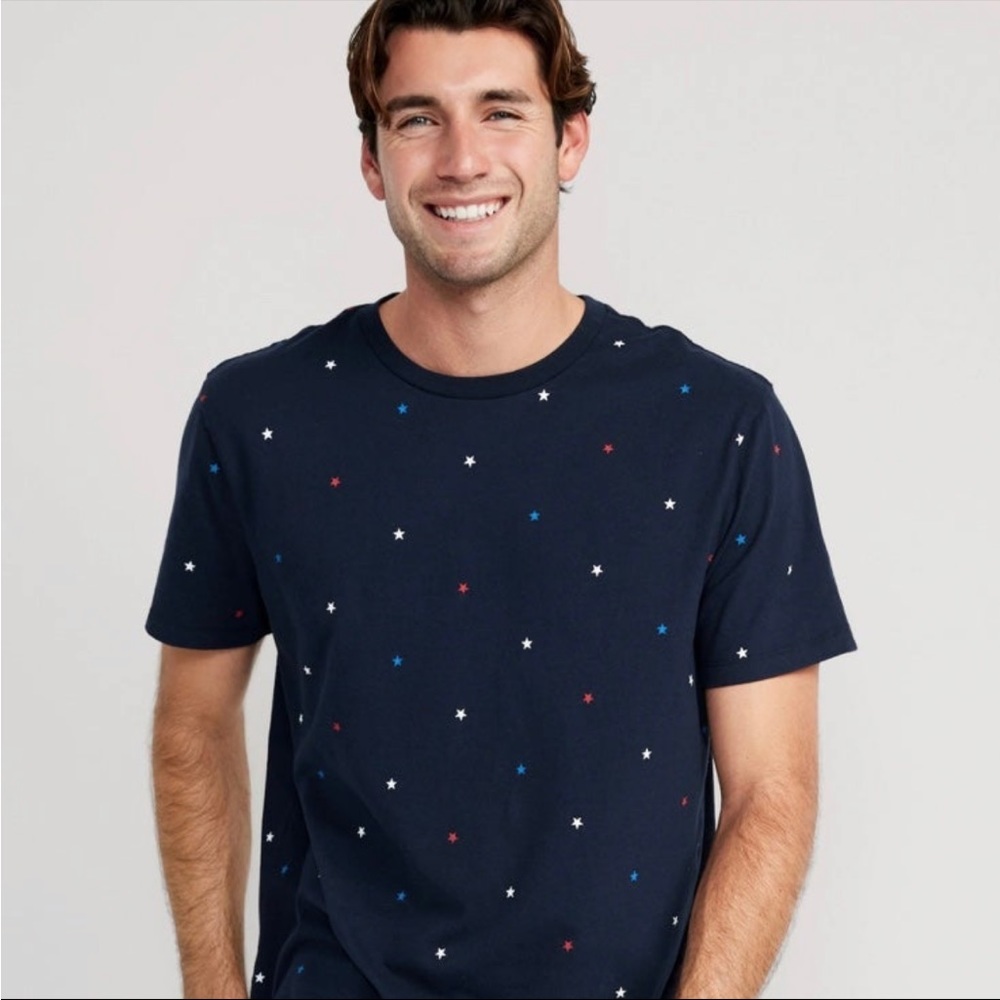Old Navy Blue 4th of July T-Shirt with Stars